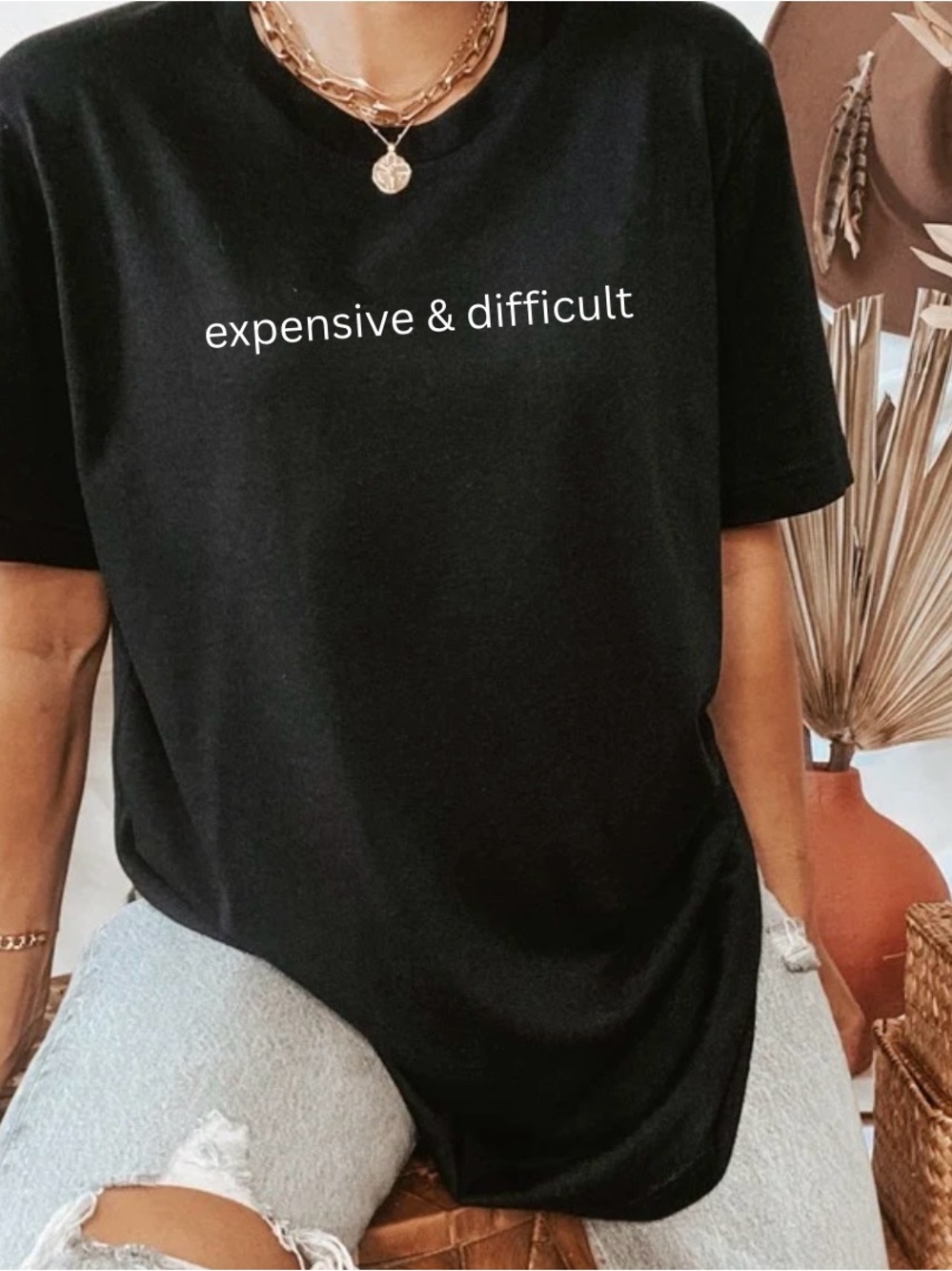 NEW Expensive and Difficult top shirt S-5X